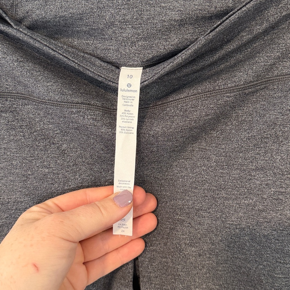 Lululemon Athletica Charcoal Leggings - Picture 4 of 4